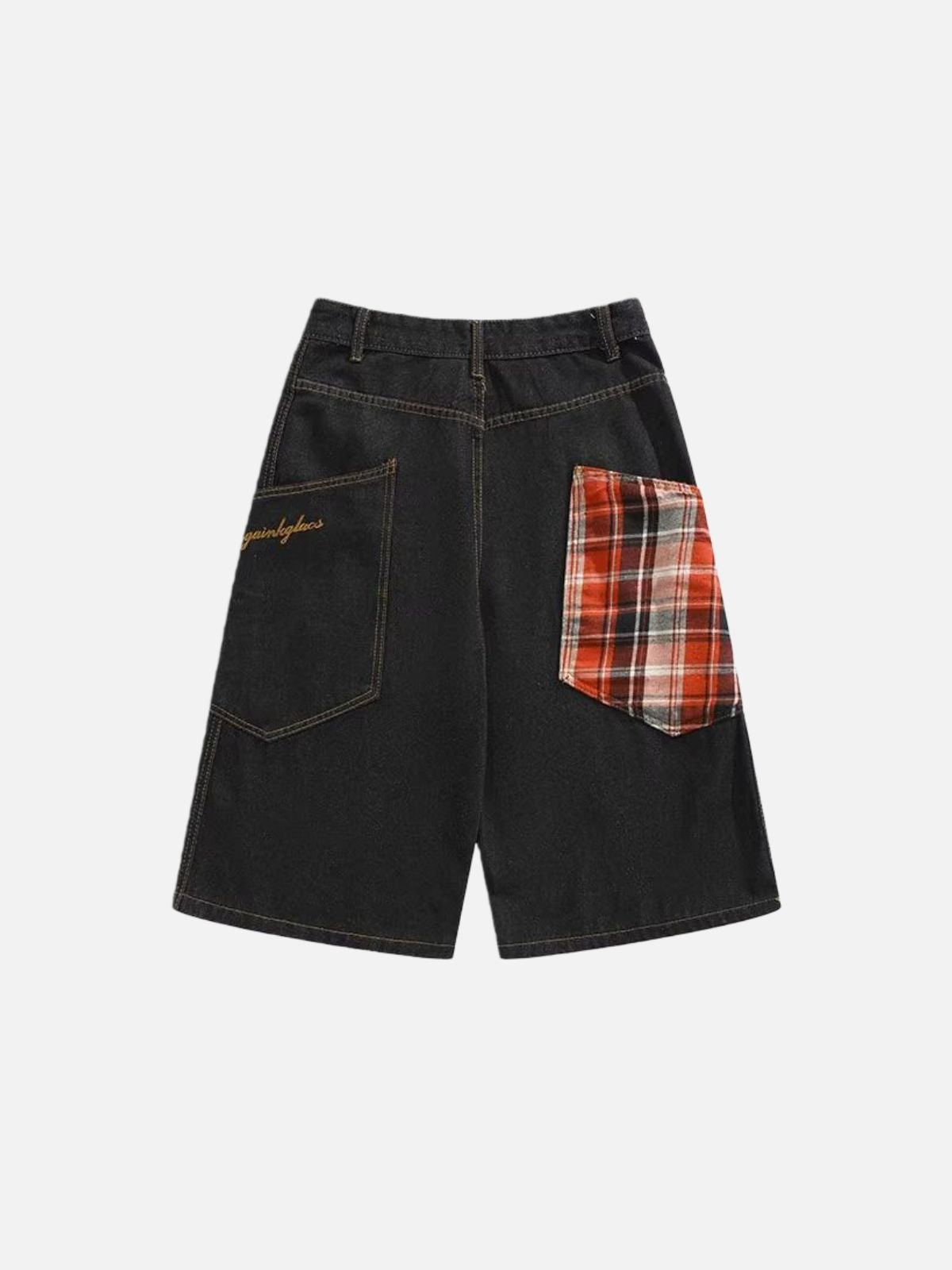 Haaura Plaid Pocket Longline Jorts