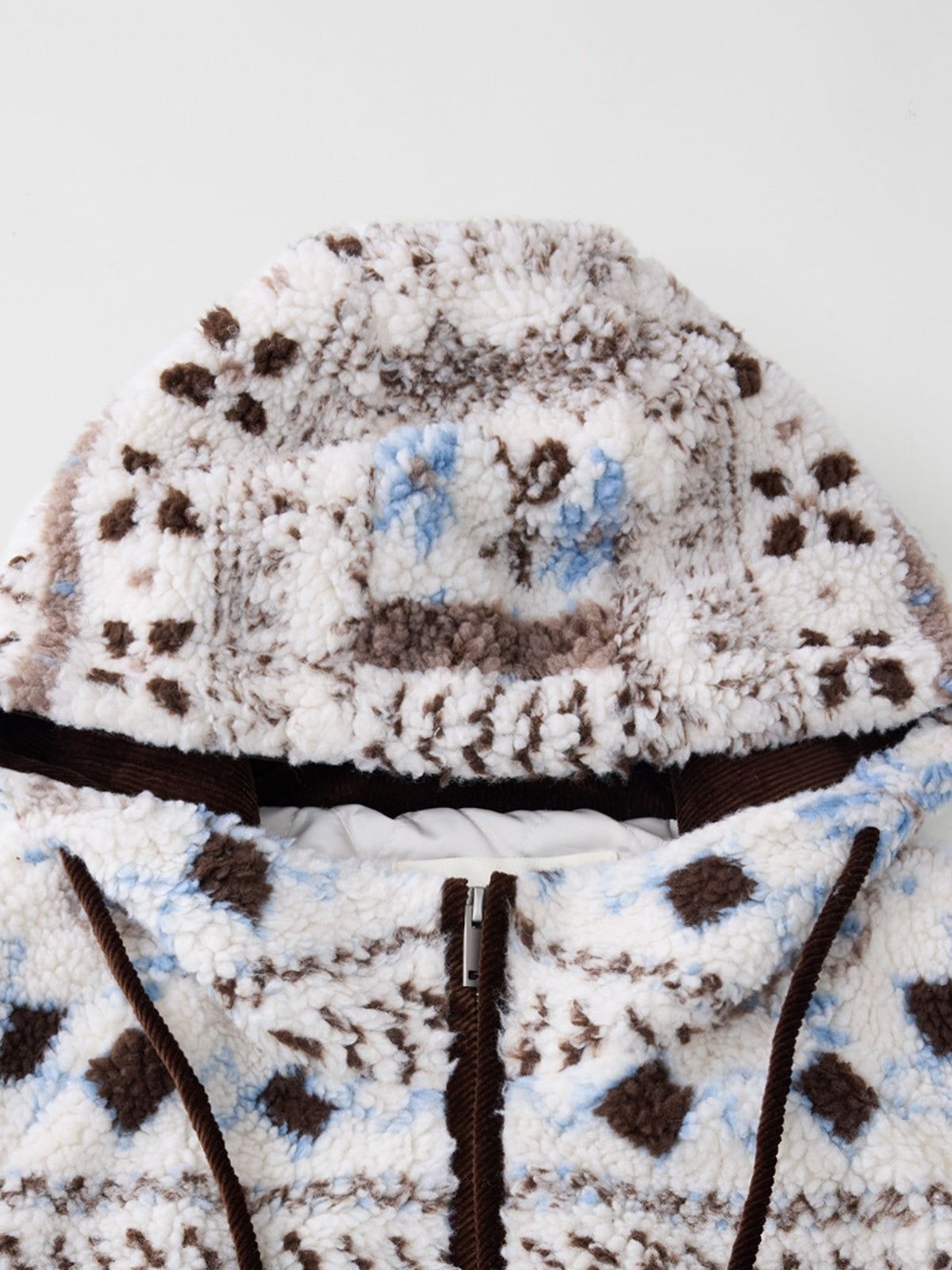 Haaura Snowflake Fleece-Kapuzenjacke