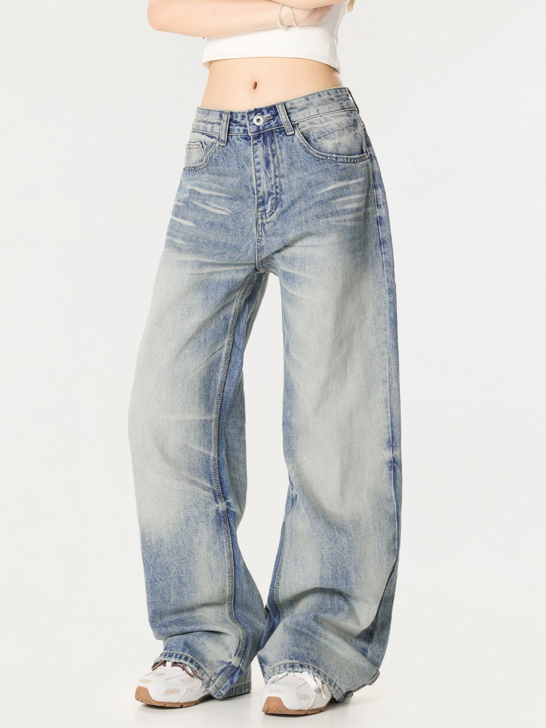 Haaura Fade Baaggy Jeans